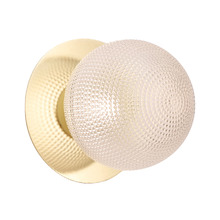 Lassie Diamond Cut Glass Warm White LED Outdoor Wall Light
